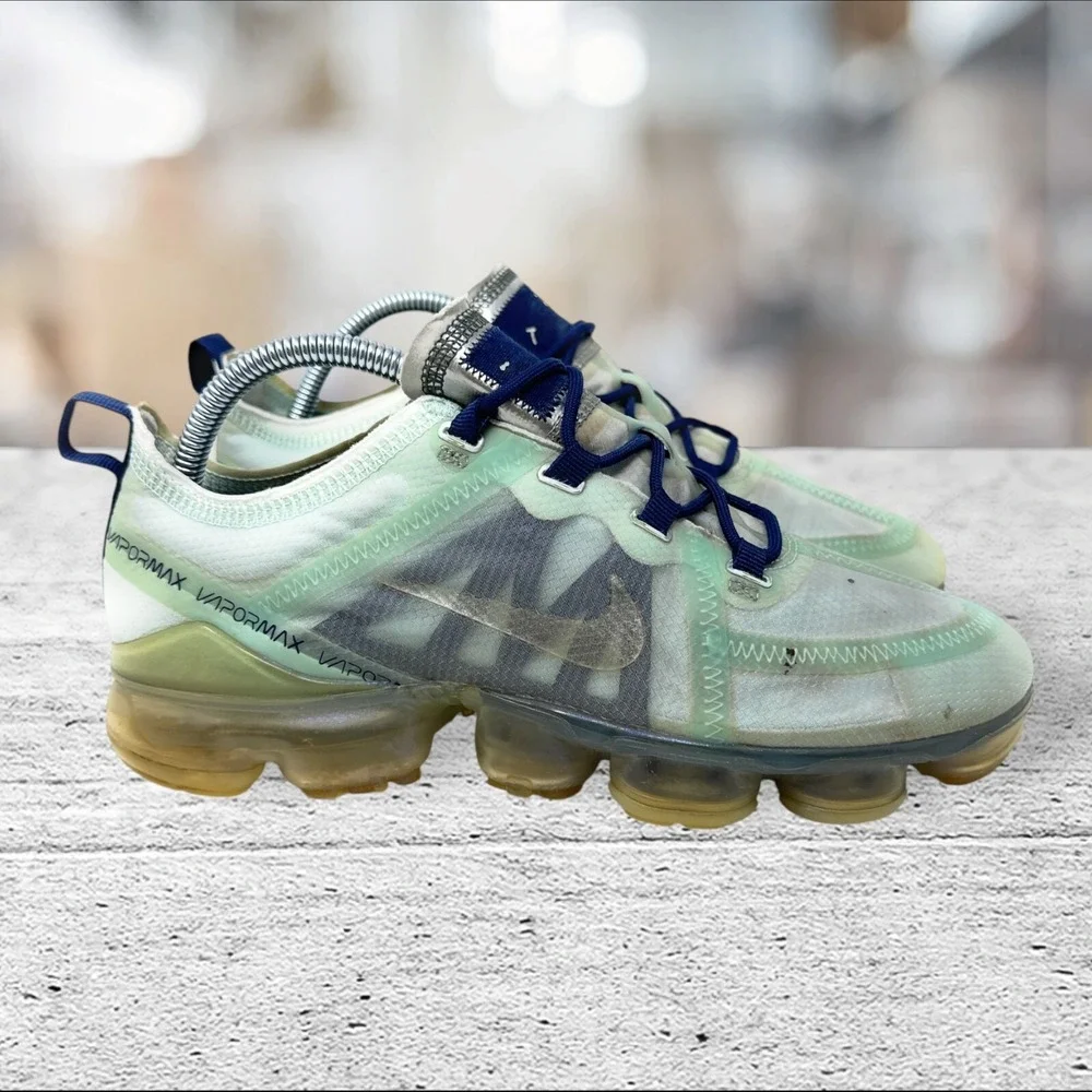 Women's Nike Air VaporMax 2019 Teal Tint Navy Accents AR6632-300 Size‎ 9